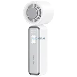USAMS Ice-Cooling digitális nagy sebességű ventilátor 2000mAh - fehér