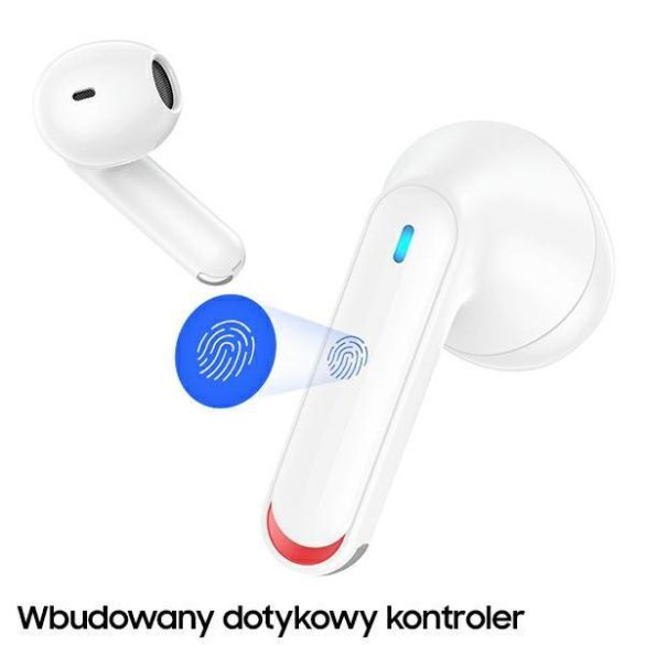 USAMS NX10 Series TWS Bluetooth 5.2 vezeték nélküli fülhallgató - fehér