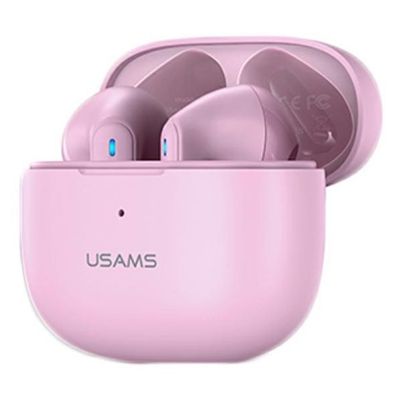 USAMS NX10 Series TWS Bluetooth 5.2 vezeték nélküli fülhallgató - rózsaszín