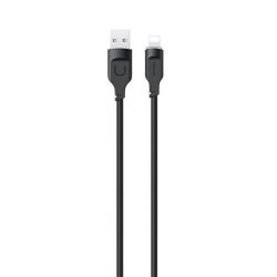   USAMS kábel lightning gyorstöltés 2,4A Lithe sorozat 1,2m fekete SJ565USB01(US-SJ565)