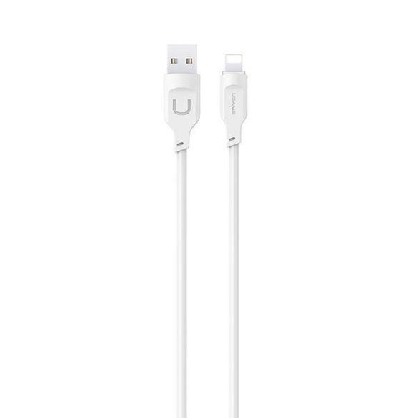 USAMS kábel lightning gyorstöltés 2,4A Lithe sorozat 1,2m fehér SJ565USB02 (US-SJ565)