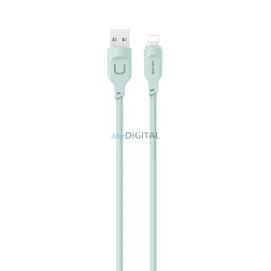   USAMS kábel lightning gyorstöltés 2,4A Lithe sorozat 1,2m zöld SJ565USB04 (US-SJ565)