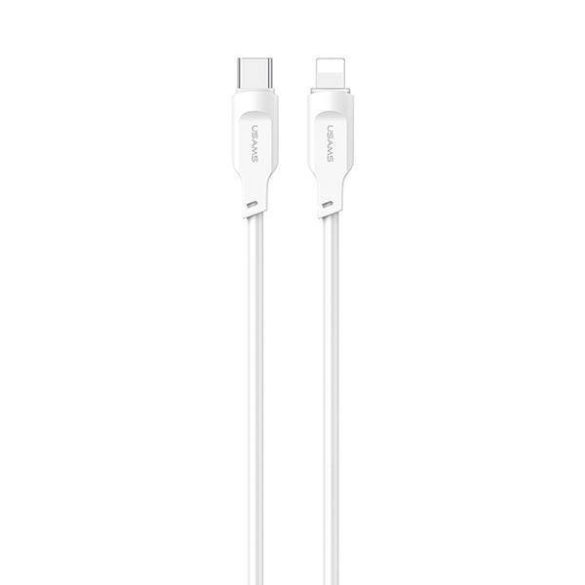 USAMS kábel USB-C - Lightning PD gyorstöltés 1,2m 20W Lithe Series fehér SJ566USB02 (US-SJ566)