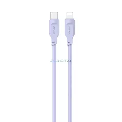   USAMS kábel USB-C - Lightning PD gyorstöltés 1,2m 20W Lithe Series lila SJ566USB03 (US-SJ566)