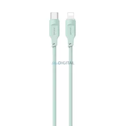   USAMS kábel USB-C - Lightning PD gyorstöltés 1,2m 20W Lithe Series zöld SJ566USB04 (US-SJ566)