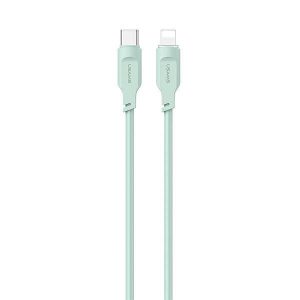 USAMS kábel USB-C - Lightning PD gyorstöltés 1,2m 20W Lithe Series zöld SJ566USB04 (US-SJ566)