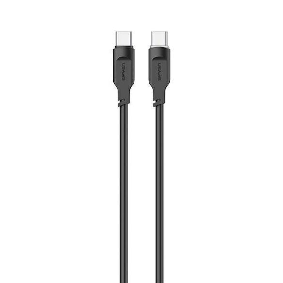 USAMS kábel USB-C - USB-C PD gyorstöltés 1,2m 100W Lithe sorozat fekete SJ567USB01(US-SJ567)