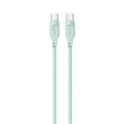   USAMS kábel USB-C - USB-C PD Gyorstöltés 1,2m 100W Lithe Series zöld SJ567USB04 (US-SJ567)