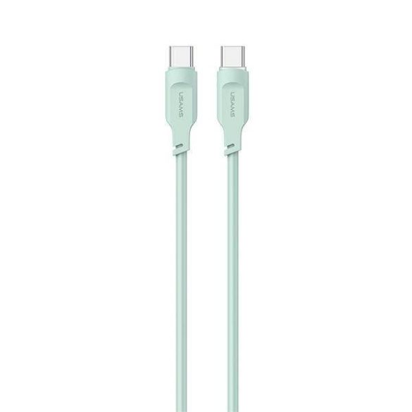 USAMS kábel USB-C - USB-C PD Gyorstöltés 1,2m 100W Lithe Series zöld SJ567USB04 (US-SJ567)
