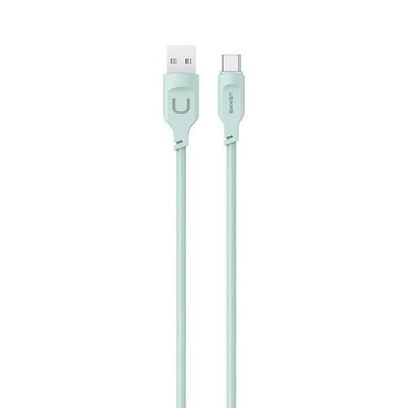USAMS kábel USB-C PD gyorstöltés 1,2m 6A Lithe sorozat zöld SJ568USB04 (US-SJ568)