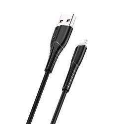  USAMS kábel U35 lightning 2A gyorstöltés 1m fekete SJ364USB01 (US-SJ364)