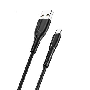 USAMS kábel U35 microUSB 2A gyorstöltés 1m fekete SJ365USB01 (US-SJ365)