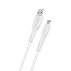   USAMS kábel U38 microUSB 4A gyors töltés OPPO 1m fehér SJ375USB02 (US-SJ375)