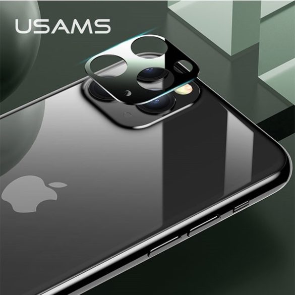 USAMS Camera Lens Glass kamera lencse védő üveg iPhone 11 Pro Max - fekete