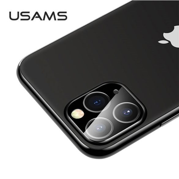 USAMS Camera Lens Glass kamera lencse védő üveg iPhone 11 Pro Max - fekete