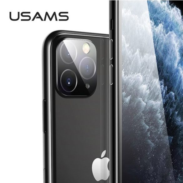 USAMS Camera Lens Glass kamera lencse védő üveg iPhone 11 Pro Max - fekete