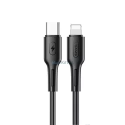   USAMS U43 kábel USB-C - Lightning 30W PD 1.2m (US-SJ406) - fekete