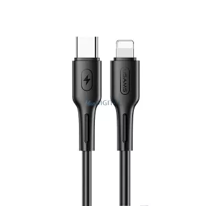 USAMS U43 kábel USB-C - Lightning 30W PD 1.2m (US-SJ406) - fekete