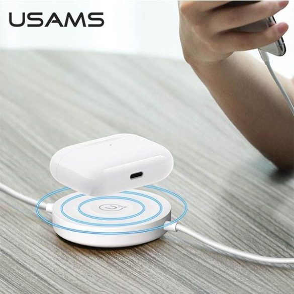 USAMS indukciós töltő US-CC096 10W z kablem lightning fekete CC96WH01