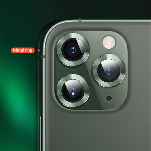 USAMS Camera Lens Glass kamera lencse védő üveg iPhone 11 Pro Max - szürke