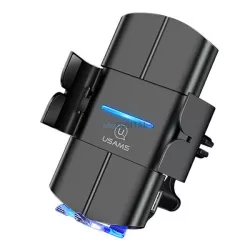   USAMS autómata autós telefontartó vezeték nélküli töltéssel 10W szellőzőrácsra fekete Starod CD133ZJ01