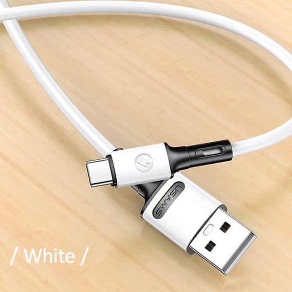 USAMS kábel U52 USB-C 2A gyorstöltés 1m fehér SJ436USB01 (US-SJ436)