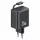 SAMS töltő 1xUSB-C, behúzható USB-C kábellel, PD+QC 20 W-os GaN gyorstöltés, fekete