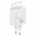 USAMS töltő, 1xUSB-C csatlakozóval, behúzható USB-C kábellel, PD+QC 20 W-os GaN gyorstöltés, fehér