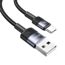   USAMS USB - USB-C kábel szett 3A 1.2m gyorstöltés 30 db (US-SJ718) - acélszürke
