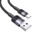 USAMS USB - USB-C kábel szett 3A 1.2m gyorstöltés 30 db (US-SJ718) - acélszürke