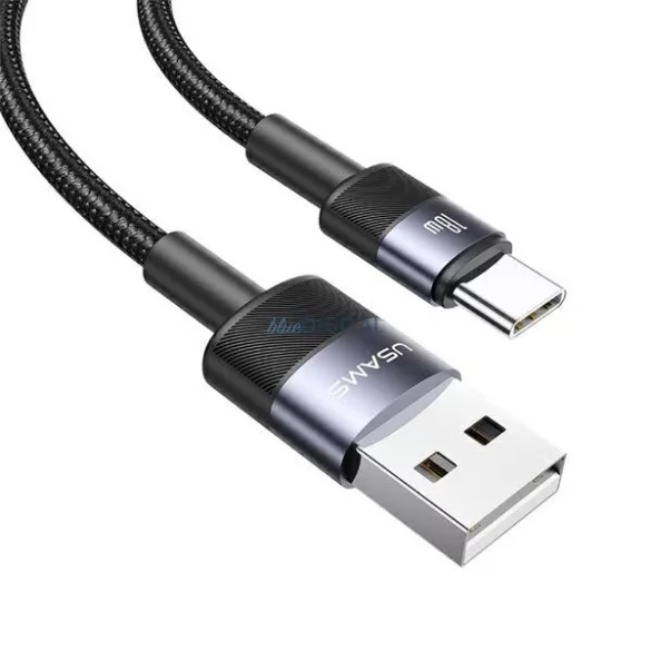 USAMS USB - USB-C kábel szett 3A 1.2m gyorstöltés 30 db (US-SJ718) - acélszürke