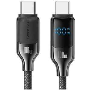 Usams SJ742USB02 HX Series Type-C - Type-C kábel 100W 120cm - fekete