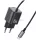 USAMS JC Series CC261 20 W-os GaN mini gyorstöltő, 2xUSB-C, fekete