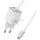 USAMS JC Series CC261 20 W-os GaN mini gyorstöltő, 2xUSB-C, fehér