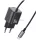 USAMS JC Series CC264 30 W-os GaN mini gyorstöltő, 2xUSB-C, fekete