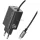USAMS JC Series CC266 65W GaN gyorstöltő 2xUSB-C 1xUSB-A - fekete