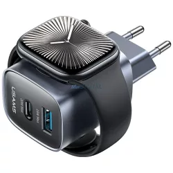   USAMS CC293 T67 20 W-os hálózati töltő   iWatch 1xUSB-C 1xUSB-A, matt
