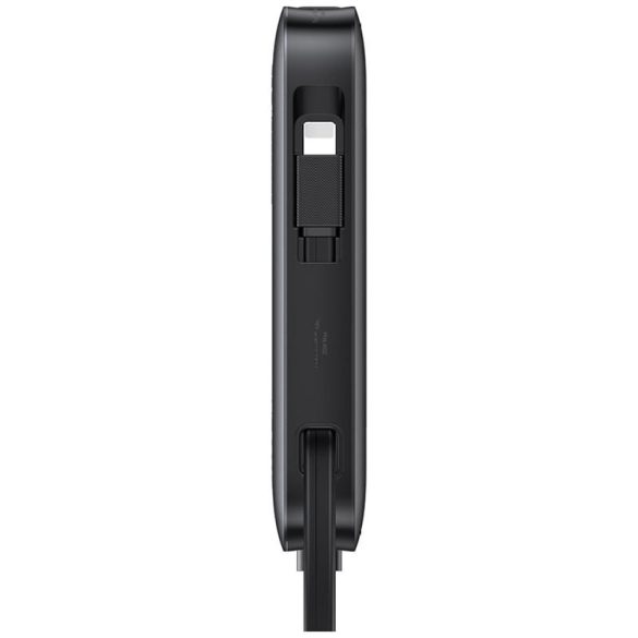 USAMS CD228 XR Series powerbank beépített Type-C és Lightning kábellel 10000mAh 20W - fehér