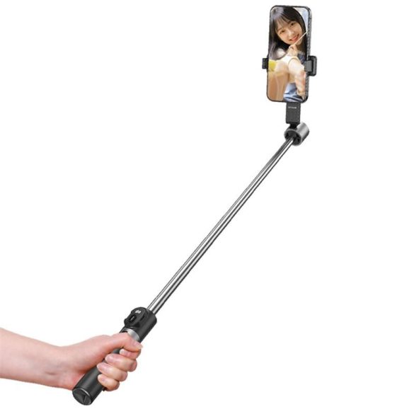 USAMS ZB324 mini vezeték nélküli szelfi tripod - fekete