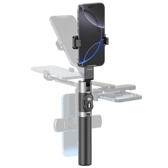 USAMS ZB324 mini vezeték nélküli szelfi tripod - fekete