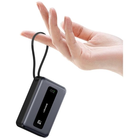 USAMS CD243 XH Series powerbank 20000mAh 65W - szürke