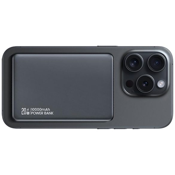 USAMS CD242 CY Series MagSafe-kompatibilis powerbank 10000mAh 20W - titánszürke