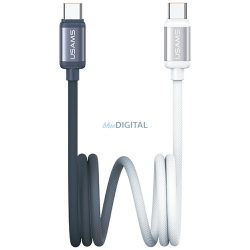   Kábel USAMS Bicolor Series SJ756 PD 60W USB-C/USB-C 1.2m fekete és fehér