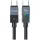 USAMS SJ777 kábel PD 240W USB-C/USB-C 1.2m - acélszürke