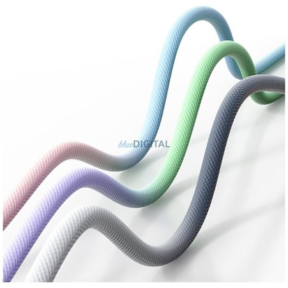 Kábel USAMS Bicolor Series SJ757 PD 30W USB-C/Lightning 1.2m kék és rózsaszín kábel USAMS Bicolor Series SJ757 PD 30W USB-C/Lightning 1.2m kék és rózsaszín