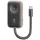 Induktív töltő Apple Watch Usams CD245 2 1-ben 1200mAh powerbankkal + USB-C kábellel fekete-bronz színű