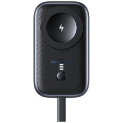   induktív töltő Apple Watch Usams CD245 2 1-ben 1200mAh powerbankkal + USB-C kábel titánium