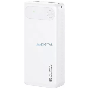 USAMS PB80 powerbank PD 20W 20000mAh - fehér