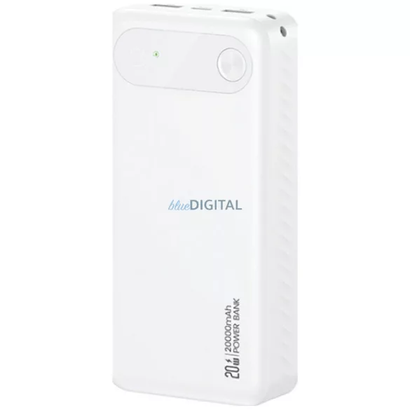 USAMS PB80 powerbank PD 20W 20000mAh - fehér
