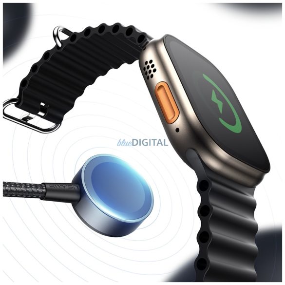 Kábel USAMS Huan sorozat SJ754 72W USB-C USB-C + USB-C + USB-C + vezeték nélküli óra töltő